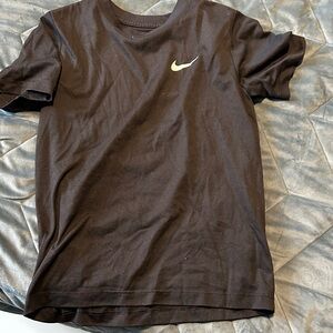 Nike Black Short Sleeve Kids Tee